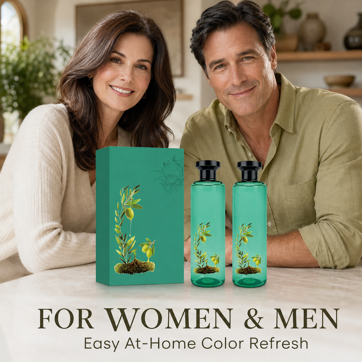 Long-Lasting Botanical Essential Oil Hair Dye