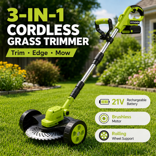 ?55% OFF TODAY⚡ 3-in-1 Cordless Grass Trimmer with 2 Batteries