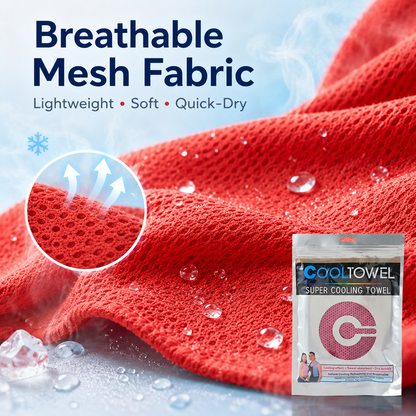 ❄️ Instant Cooling Towel – Lightweight Super Absorbent Towel for Sports, Travel & Outdoor Heat Relief