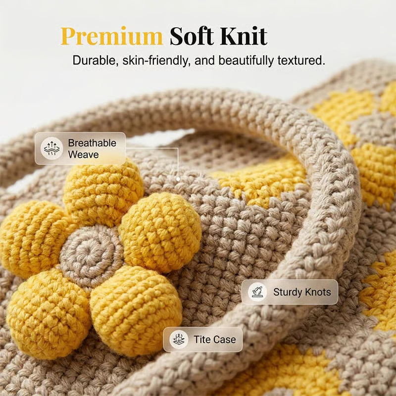 🌸NEW ARRIVAL LIMITED TIME OFFER ✨🌻Crochet Bucket Bag for Women——One tote. Endless summer vibes.🌼