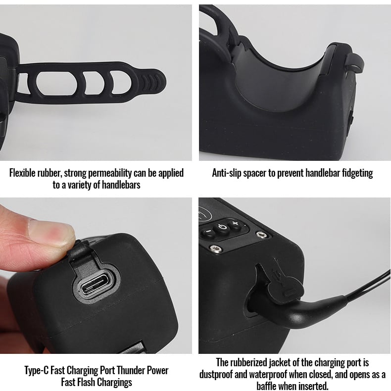 Hpsgoods™ Bike Electronic Horn with Large Range Floodlight
