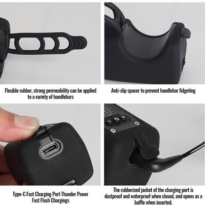 Hpsgoods™ Bike Electronic Horn with Large Range Floodlight