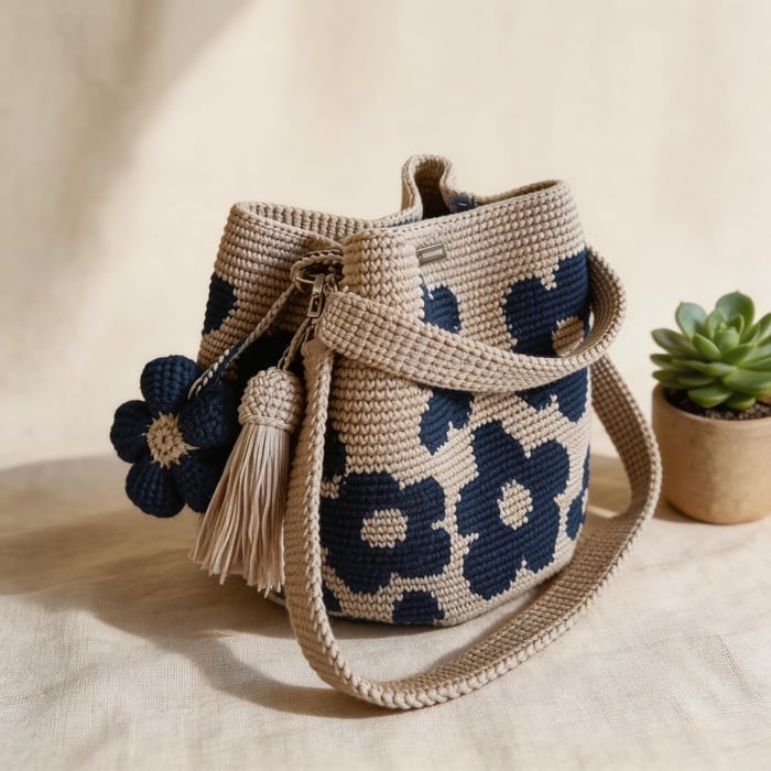 🌸NEW ARRIVAL LIMITED TIME OFFER ✨🌻Crochet Bucket Bag for Women——One tote. Endless summer vibes.🌼