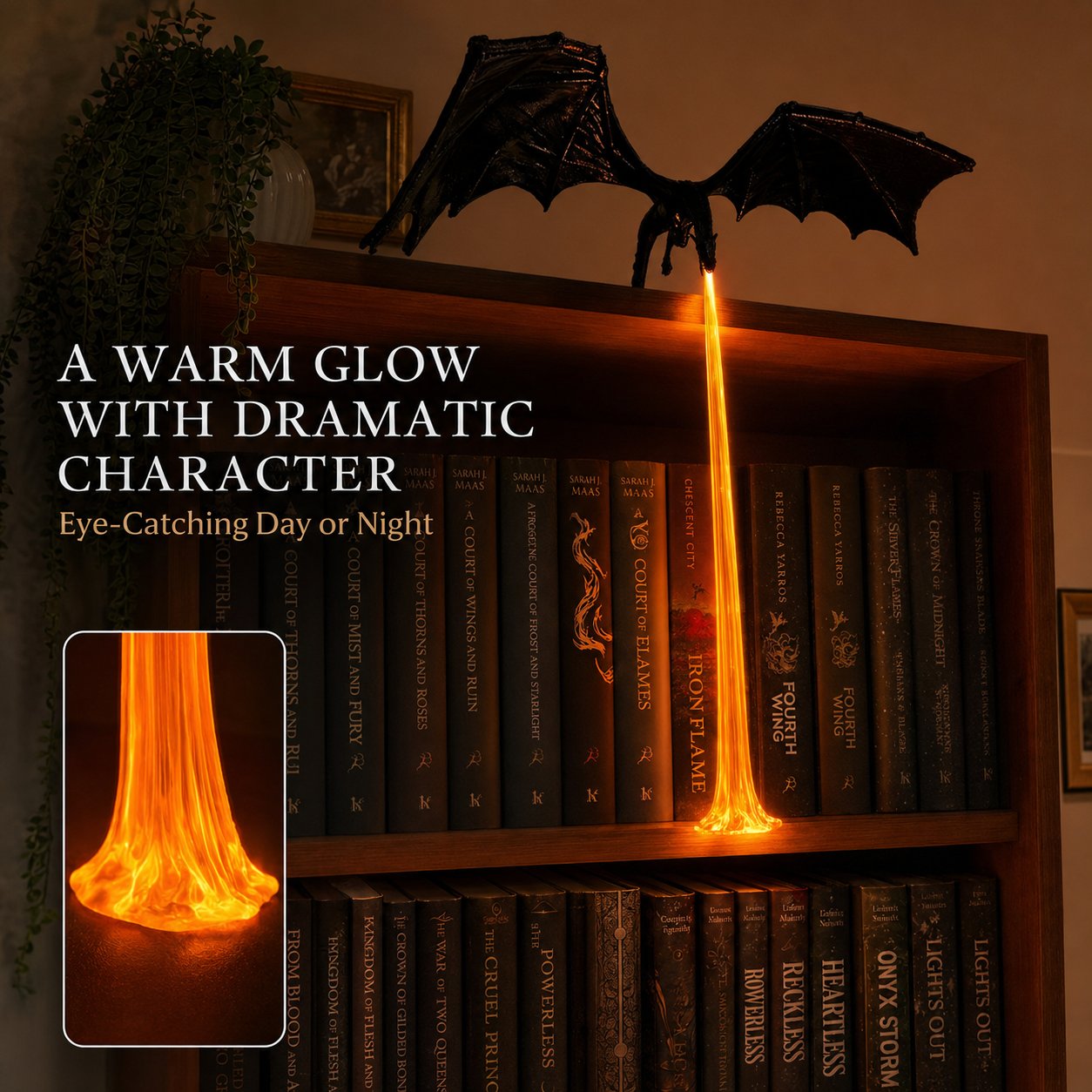 📚 Dragon Shelf Light for Fantasy Book Lovers - Limit Time 50% OFF