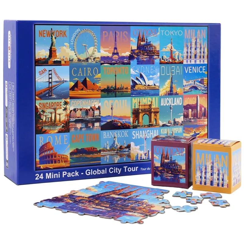 🔥HOT SALE 49% OFF🏞️🧩National Parks Advent Calendar | 🏙️🎁 A Holiday Countdown Full of Travel Dreams | 📦1000 Pieces, 24 Mini Packs
