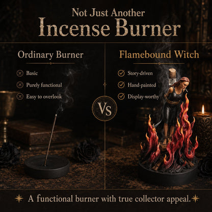 🔥 Flamebound Witch Incense Burner
