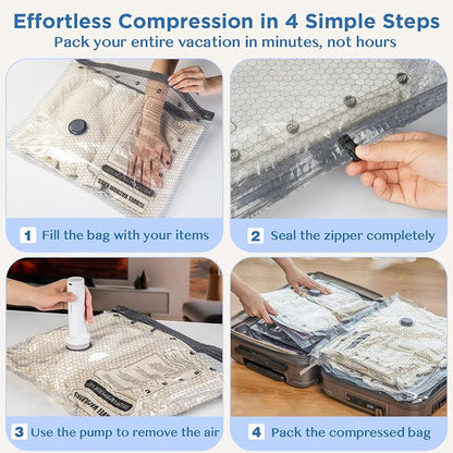 🏅75K+ Sold ⚡️Last Day Special Price 🎁Cordless Travel Vacuum Storage Compression Bag Set
