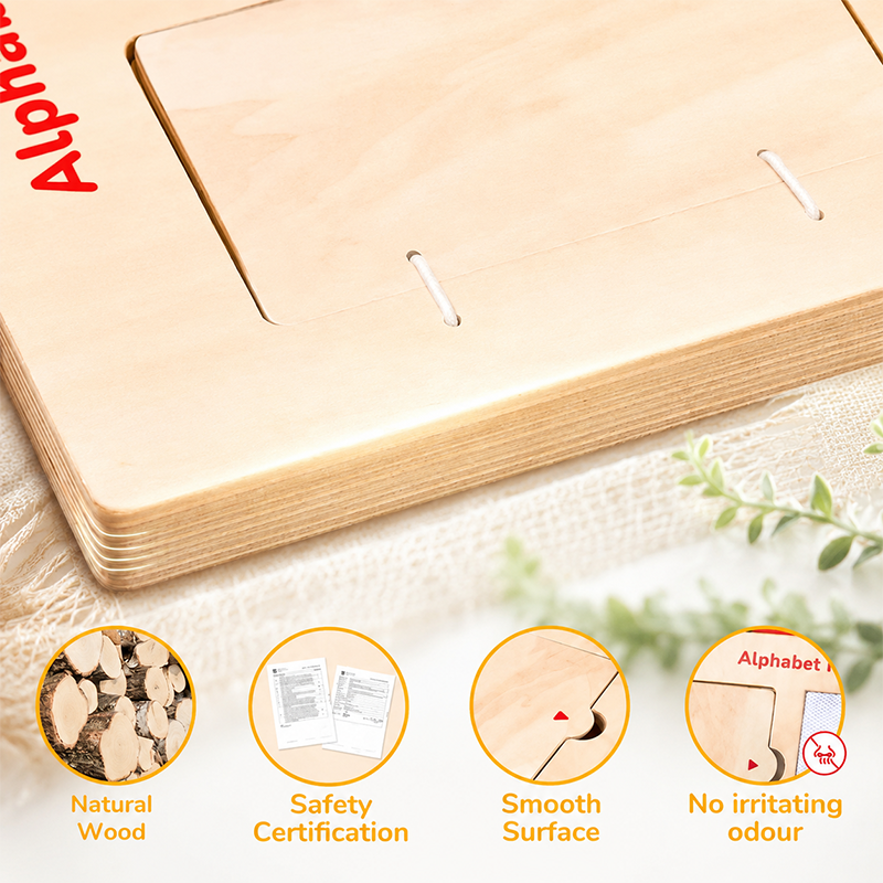 ✍️Wooden Alphabet & Number Tracing Board | Visual Learning Tools & Complete Set