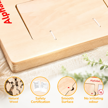 ✍️Wooden Alphabet & Number Tracing Board | Visual Learning Tools & Complete Set