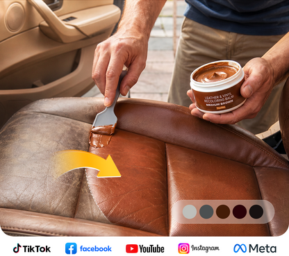 🛋️ Magic Leather Repair Paste – Restore Color & Fix Scratches on Couches, Car Seats & Bags