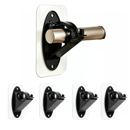 🏠🔨 New Self Adhesive Rod Brackets, No Drill Needed Curtain Rod Holders