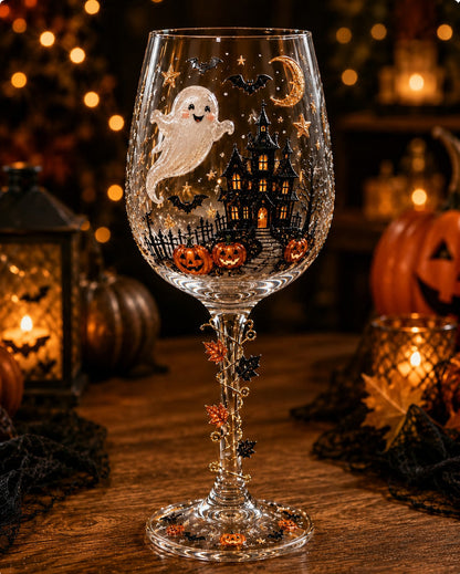 🔥LAST DAY 50% OFF - 🎁 Halloween 3D Wine Glass Collection Gift Box Set – 6 Spooky Collectible Designs 🎃🍷
