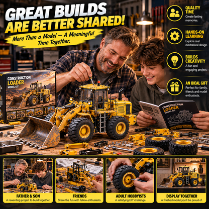 🏗️ Build It Yourself! 🔧 Construction Wheel Loader Model Kit