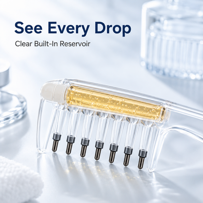 💆 Precision Scalp Applicator Comb with Roller-Ball Teeth for Hair Oils ✨