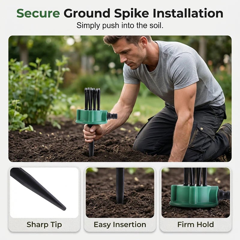 🔥LAST DAY 49% OFF - 🛠️💧360° Coverage Precision Garden Irrigation Sprinkler