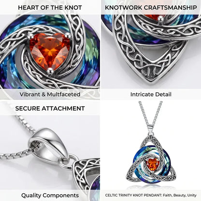💎 Birthstone Celtic Knot Necklace for Women