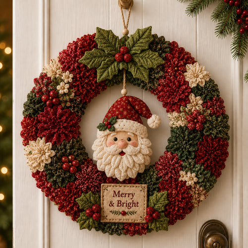 🔥49% Off Last Day - 🔥🎄 3D Fabric Poke Wreath DIY Kit