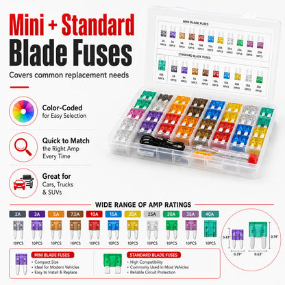 🔥Hot Sale 49% OFF🚗Car Fuse Assortment Kit