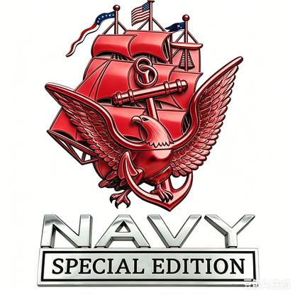 U.S. Navy Special Edition Metal Vehicle Badge, 🔥Buy 2 FREE SHIPPING