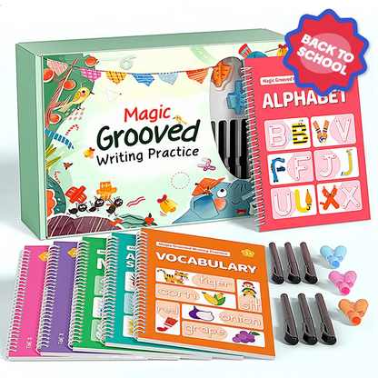 🔥Kids Reusable Groove Handwriting Practice Books 6 Pack