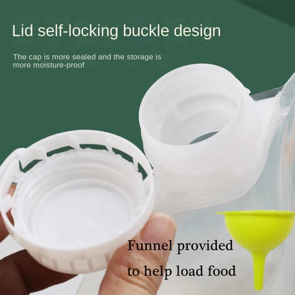 🌾Reusable Airtight Grain Storage Bags | Keep Your Food Fresh & Pantry Neat🔒
