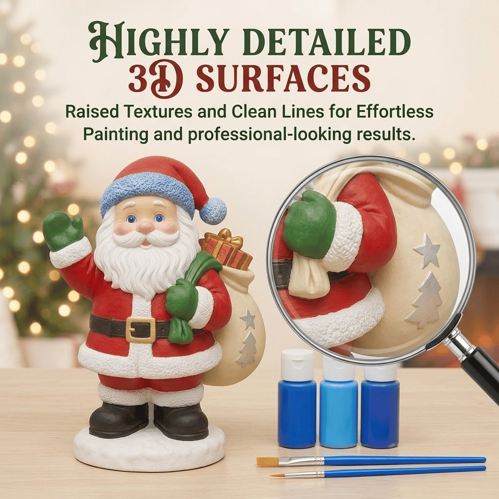 - 🎨 Beginner-Friendly DIY Christmas Figurine Painting Kit | Create Your Own Festive Holiday Decorations 🎄💕