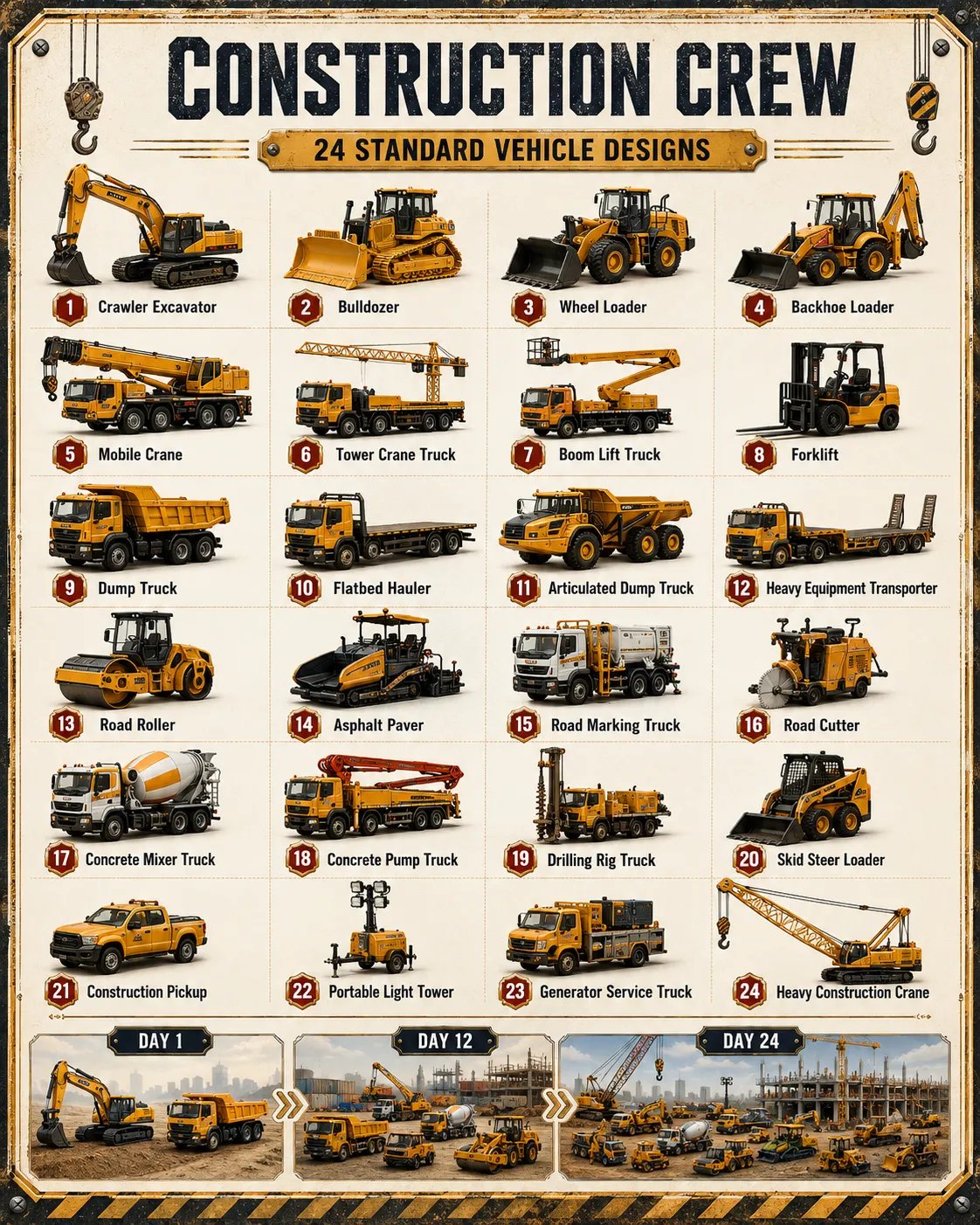 Build the Fleet Collection 24-Day Vehicle Advent Calendar Series | ✨A New Adventure Every Morning