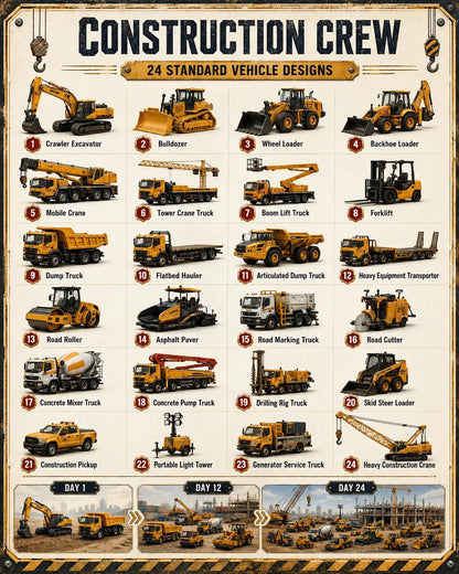 Build the Fleet Collection 24-Day Vehicle Advent Calendar Series | ✨A New Adventure Every Morning