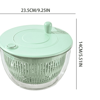 3-in-1 Salad Spinner Pro – Wash, Slice & Dry in Seconds