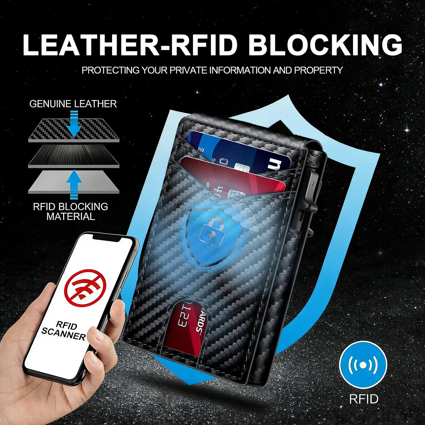 “Last Day! 50% OFF 🔥 Men's Multi-functional Business Wallet”.