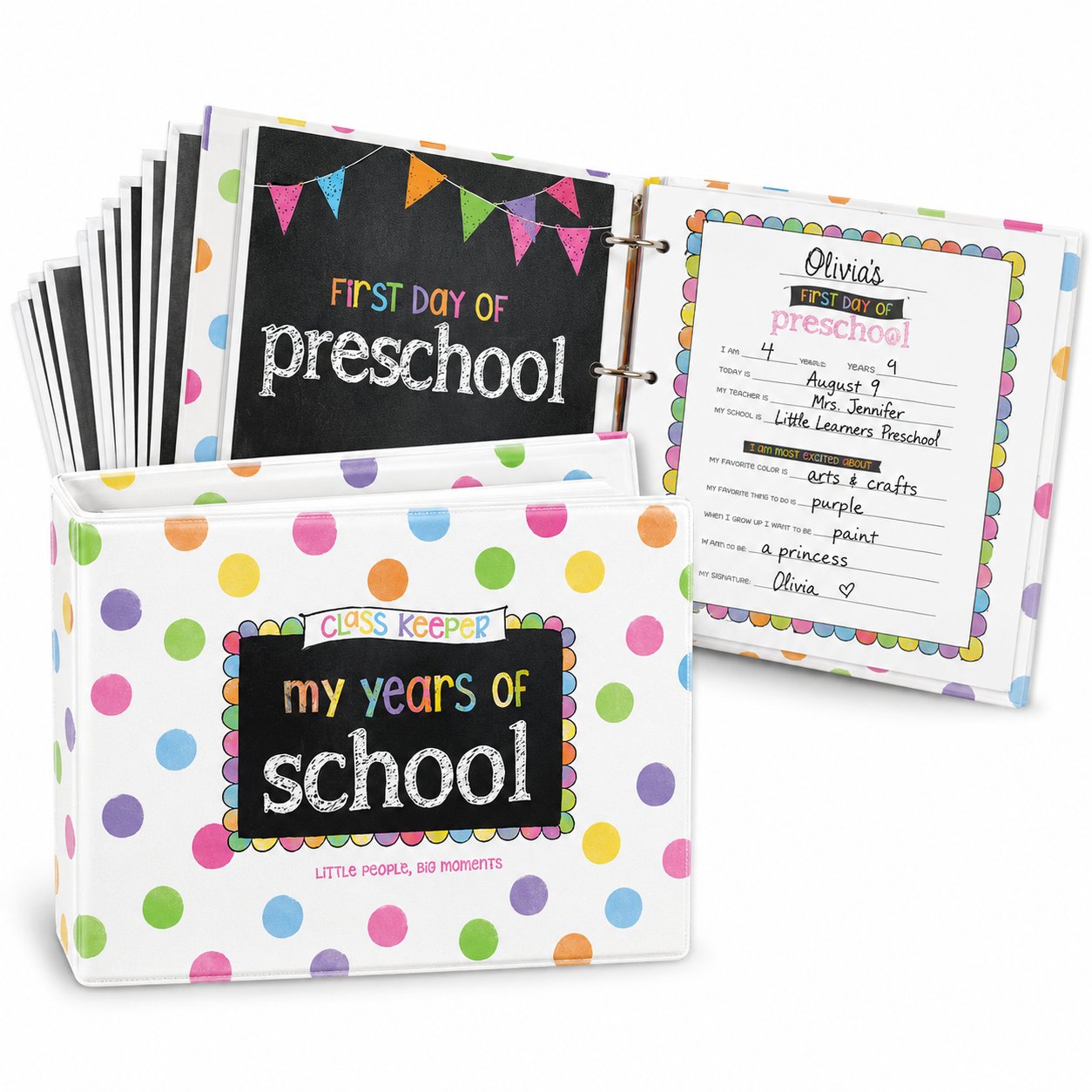 🔥LAST DAY 50% OFF - 📚First & Last Day School Memory Keepsake Binder