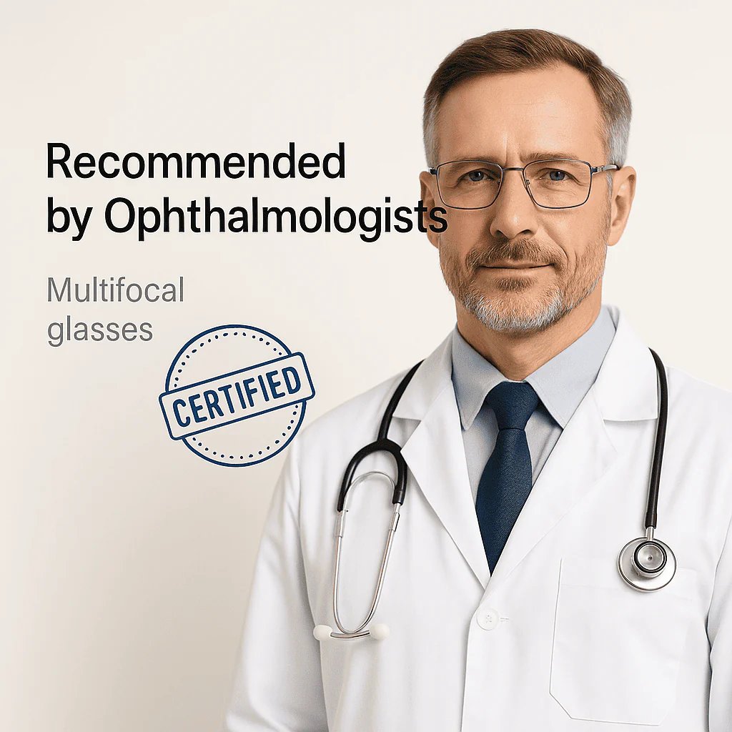 Anti-Blue Light Progressive Reading Glasses – Lightweight Multifocal Eyewear for Men & Women