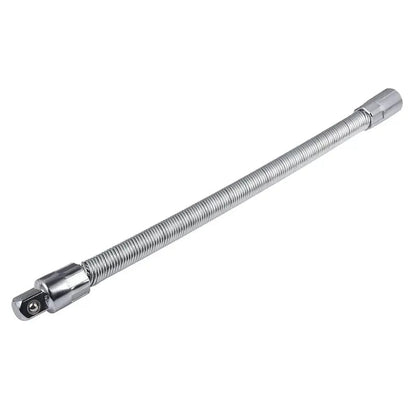 Flexible Socket Extension Bar Set – Bendable Ratchet Wrench Extensions for Tight Spaces, Carbon steel Automotive Repair Tool Kit