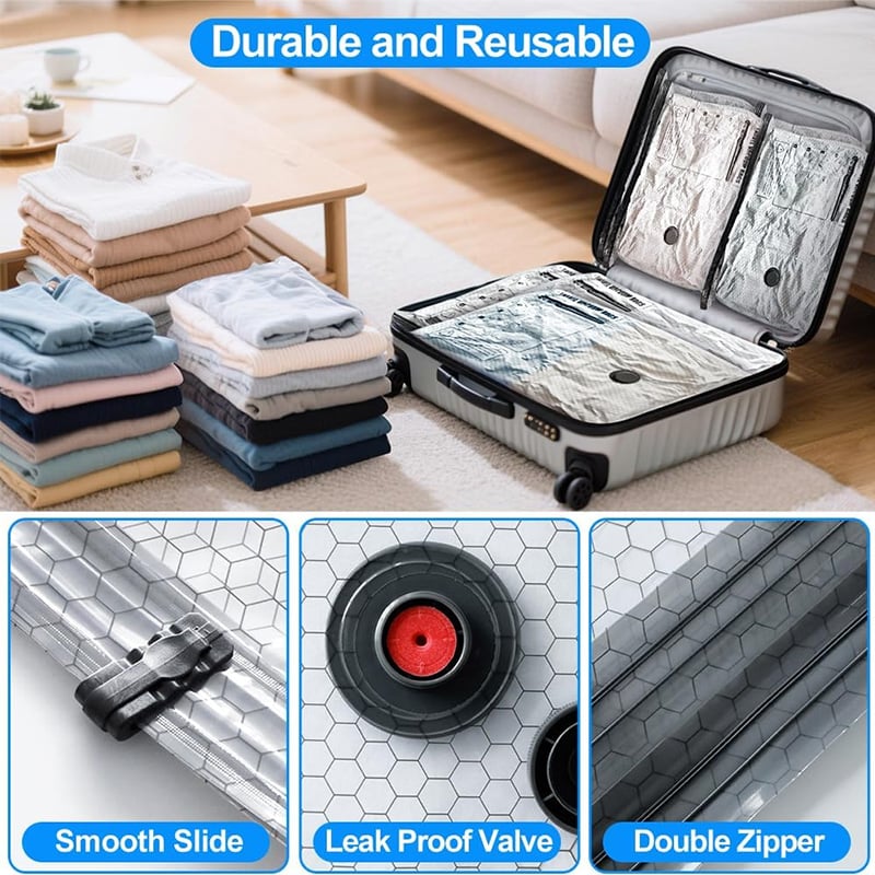 🏅75K+ Sold ⚡️Last Day Special Price 🎁Cordless Travel Vacuum Storage Compression Bag Set