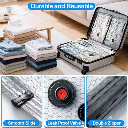 🏅75K+ Sold ⚡️Last Day Special Price 🎁Cordless Travel Vacuum Storage Compression Bag Set