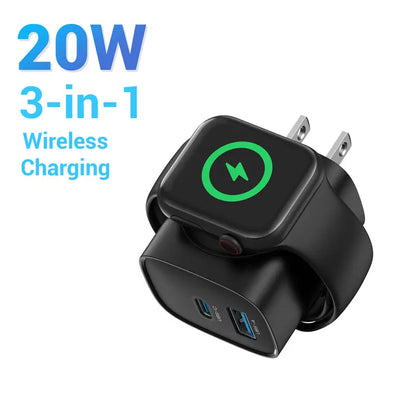 3-in-1 Magnetic Wireless Charger 20W