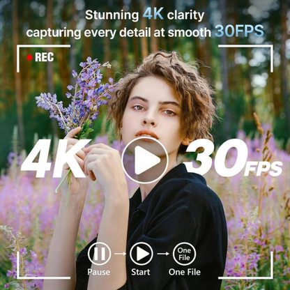 📸✨ 4K Digital Vlogging Camera with 180° Flip Screen & 32GB Card 🎥