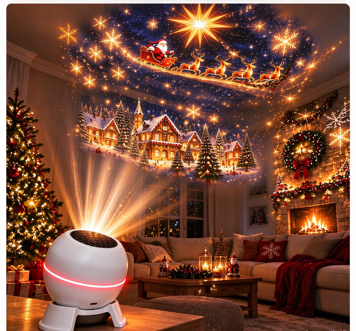 ✨ Christmas Wonderland Projector – Fill Your Home With Holiday Magic 🎄