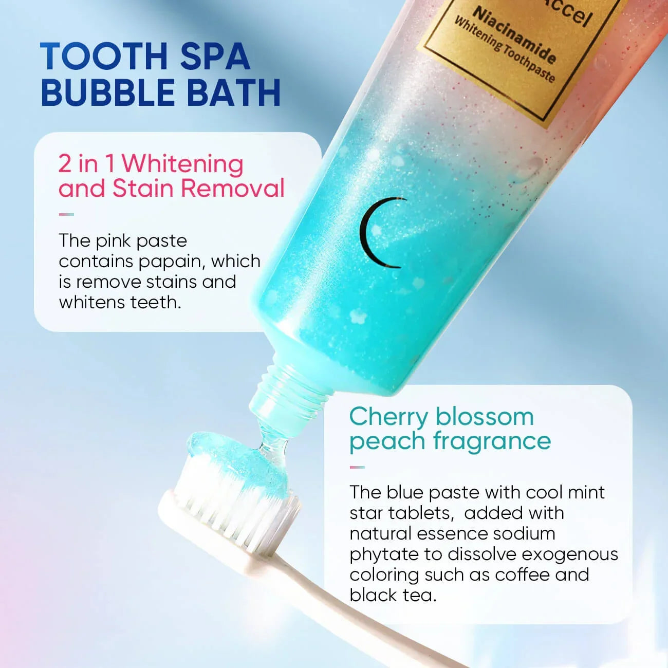 🦷Niacinamide whitening toothpaste: visibly whiter teeth in 7 days👄