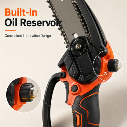 🪚 6-Inch Cordless Mini Chainsaw – Fast One-Handed Pruning 🪵