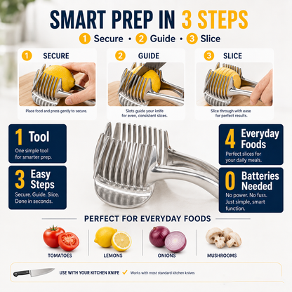 🍅 Kitchen Food Slicing Guide for Fruits & Vegetables 🔪