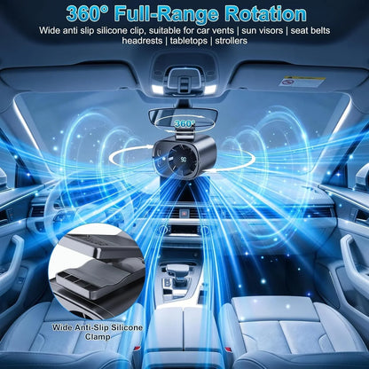 🚗 USB Car Clip-On Fan – Stay Cool Anywhere