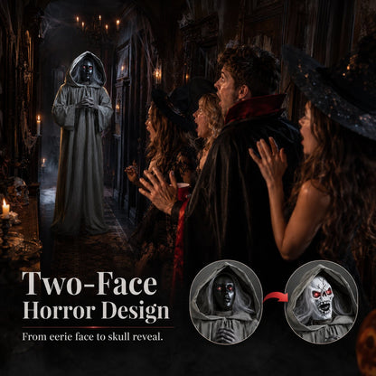 Halloween Animated Jumping Scare Ghost – Motion-Activated Haunted House Prop
