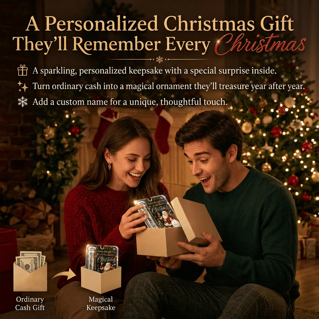 🔥LAST DAY 50% OFF🎄Christmas Cash Gift Ornament- Make Cash Feel Like A Real Christmas Gift💵