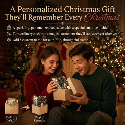 🔥LAST DAY 50% OFF🎄Christmas Cash Gift Ornament- Make Cash Feel Like A Real Christmas Gift💵