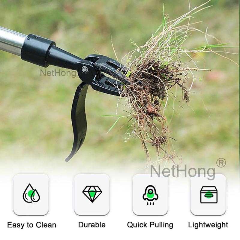 4-Claw Stand Up Weeder – Remove Weeds Without Bending, Pulling or Kneeling