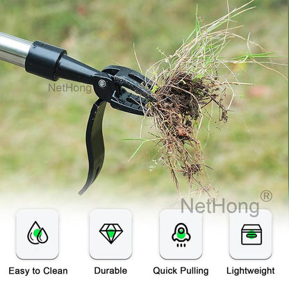 4-Claw Stand Up Weeder – Remove Weeds Without Bending, Pulling or Kneeling