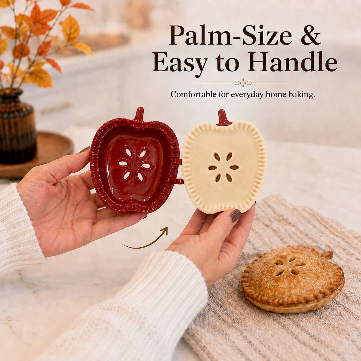 🥧 Beginner-Friendly Mini Hand Pie Press Mold – 6 Fun Shapes for Easy Homemade Pastries 🍎