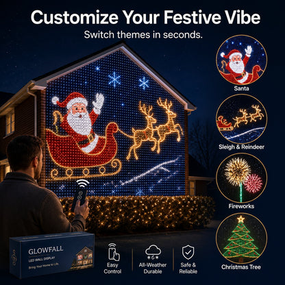 🎅Early Christmas 49% OFF🎄✨Christmas LED House Net & Smart Outdoor Wall Curtain Light