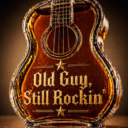 🎸🥃 Rock Style Guitar-Shaped Wine Bottle Decanter – Luxury Liquor Display for Music Lovers 🔥✨